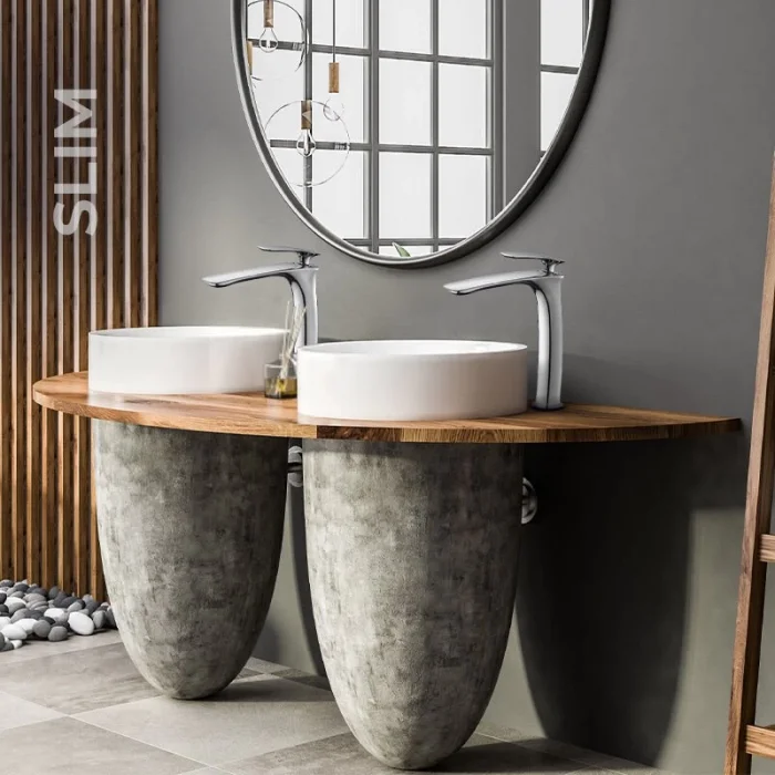 Newarc Slım Çanak Tipi Lavabo Bataryası