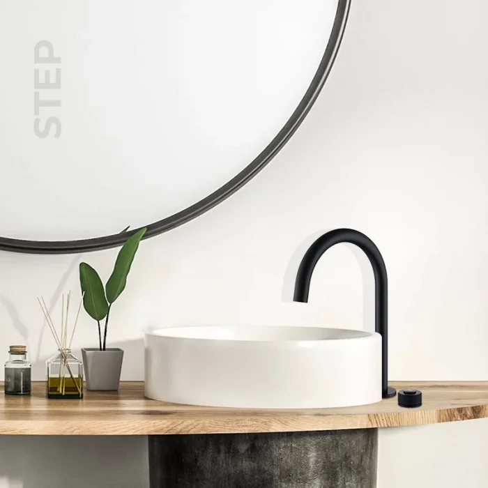 Newarc Step 2 Delikli Çanak Tipi Lav.Bat . Siyah