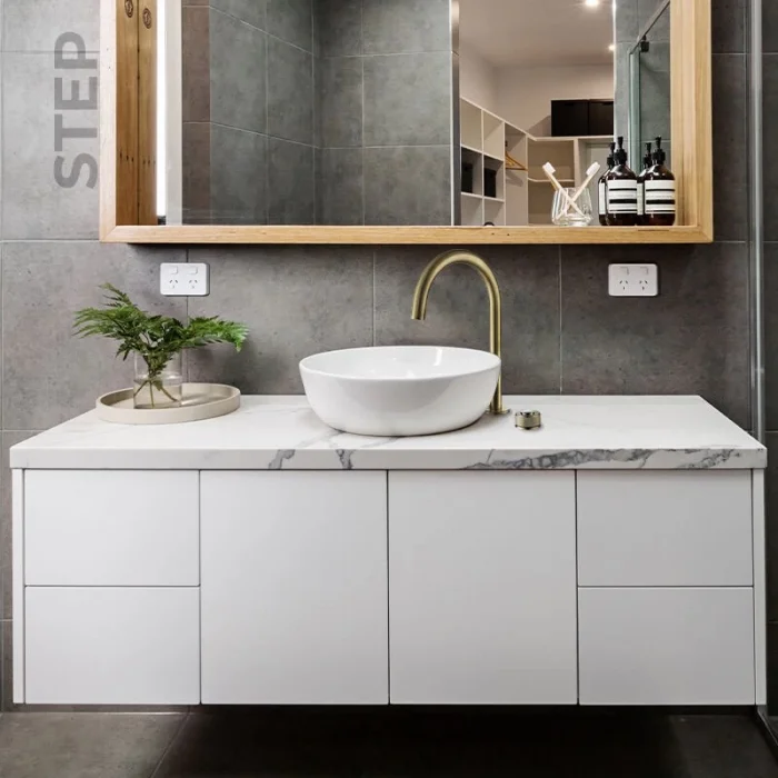 Newarc Step 2 Delikli Çanak Tipi Lav.Bat.Mat Altın