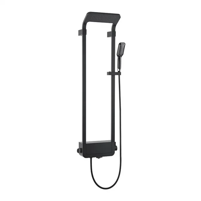 Newarc Step Bataryalı Duş Ünitesi Siyah