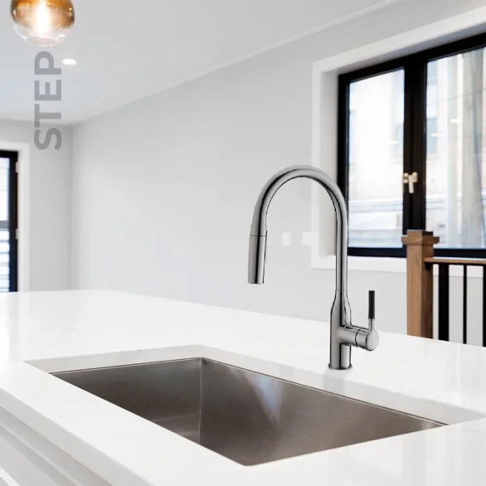 Newarc Step Spiralli Evye Bat. Fırçalı Nikel