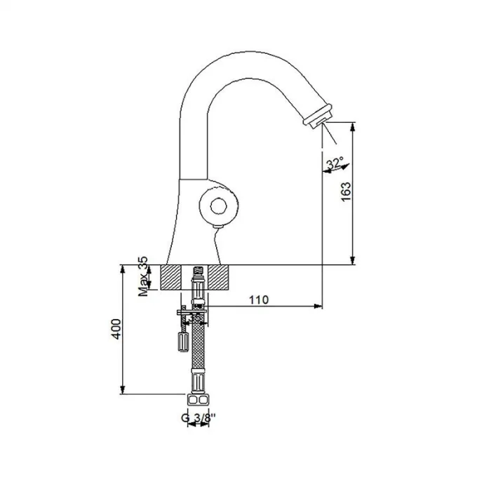 Newarc  Termostatik Lavabo Bataryası
