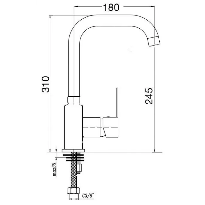 Penta Agena Evye Bataryası Köşe Borulu