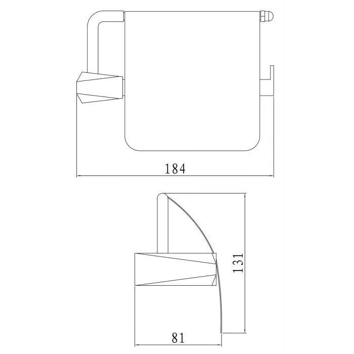 Penta Capella Kağıtlık (Kapaklı) Krom