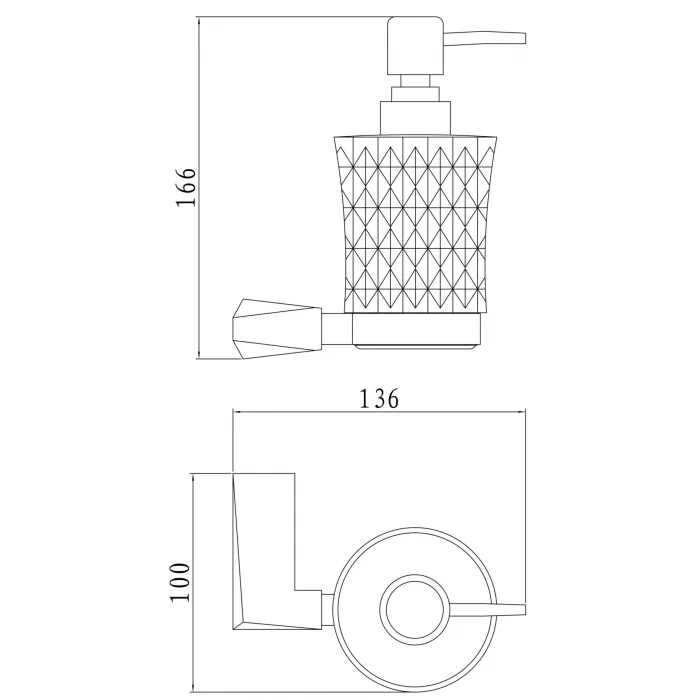 Penta Capella Sıvı Sabunluk Krom