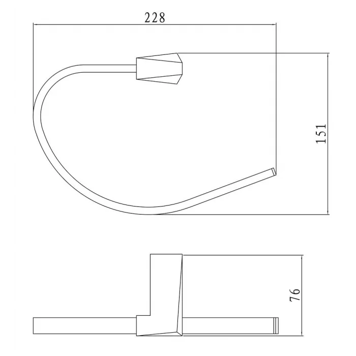 Penta Capella Yuvarlak Havluluk Mat Bronz