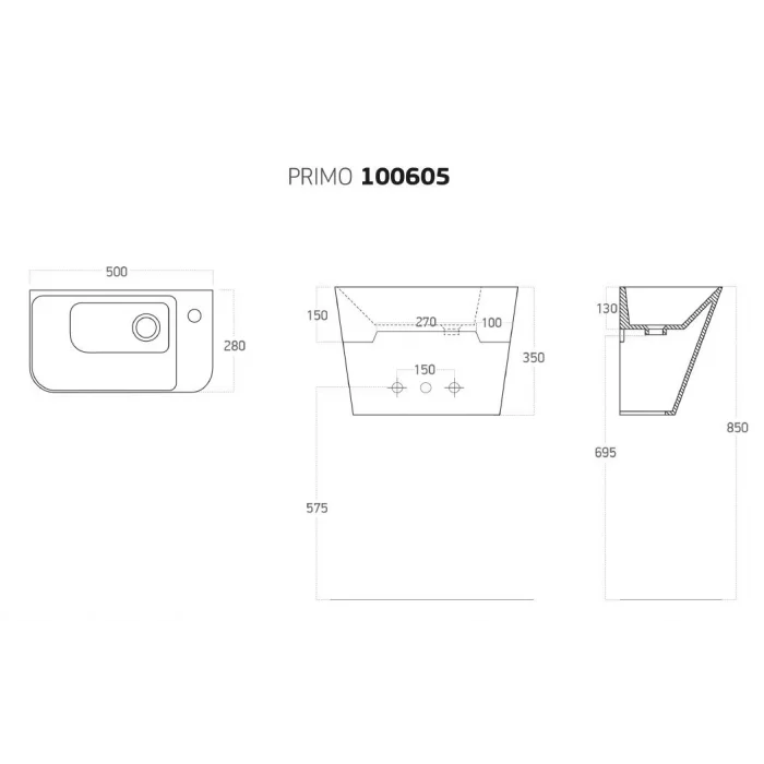 Primo Monoblok Hardal 100605-120/28 Cm