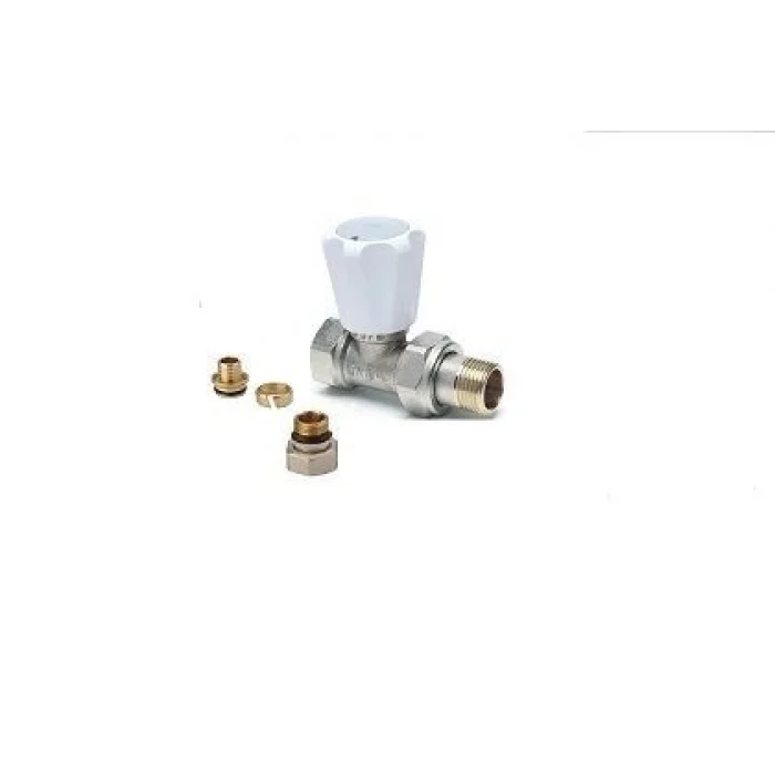 Radyatör Vanası 1/2 Düz Pex (16*2mm Boru Bağl. Rakorlu)