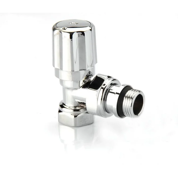 Radyatör Vanası 1/2 Krom Köşe (Plastik Volanlı)