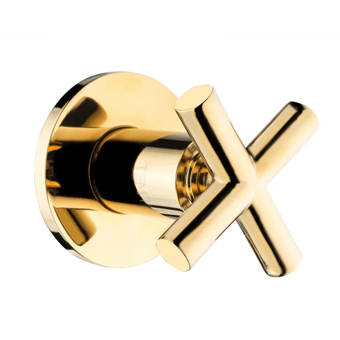 Tema Cross Ankastre Stop Valf Gold (69226)