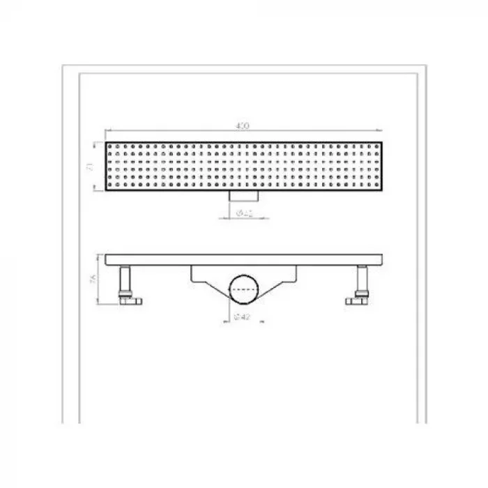 Tema Vera Dönerli Duş Kanalı 40CM (93734V)