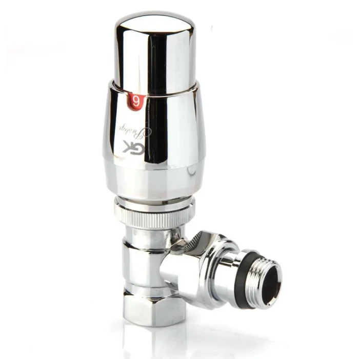 Termostatik Radyatör Vanası 1/2 Krom Köşe