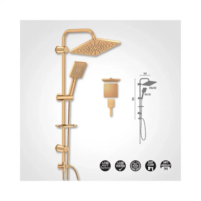 Valtemo VS-5980 Maxıma Gold Raın Duşu Seti