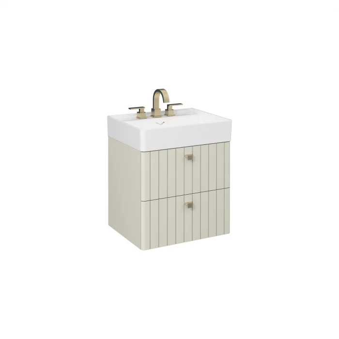 Vea Lavabo Dolabı 60 cm Taş Gri (10va50061 dahil)