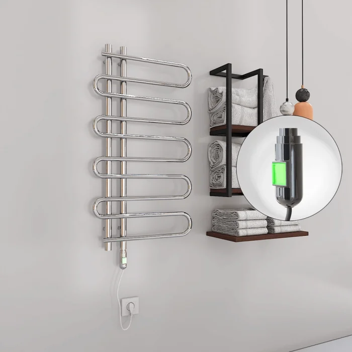 ZANTE Elektrikli Havlupan 500x1000  Krom (On/Off Düğmeli) 200W