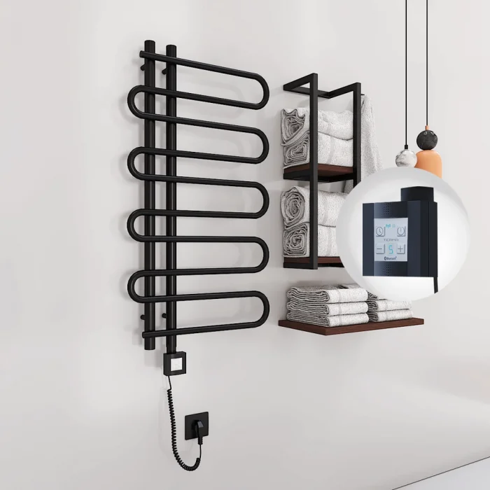 ZANTE Elektrikli Havlupan 500x1000  Siyah (KTX4 Termostat) 300W Spiral Kablolu