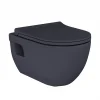 Lucco Brilla Asma Klozet Mat Antrasit Gri + Duroplast Kapak