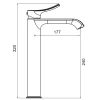 Valtemo Valero Art Gray Lavabo Batary.Long VM-1213