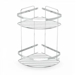 Banyomix 19*19 İkili Paslanmaz Şampuanlık Krom