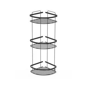 Banyomix 19*19 Üçlü Paslanmaz Şampuanlık Siyah