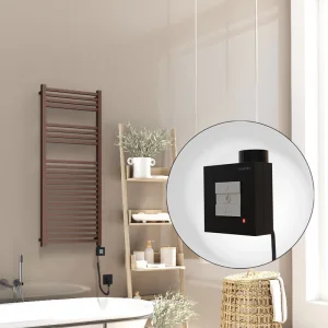 Barbados Elektrikli Havlupan 500x1200 Bakır Eskitme Parlak (KTX1 Termostat) 600W Spiral Kablolu