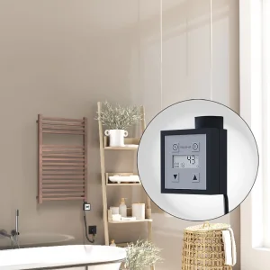 Barbados Elektirikli Havlupan 500x800 Ahşap   (KTX3 Termostat) 600W Spiral Kablolu