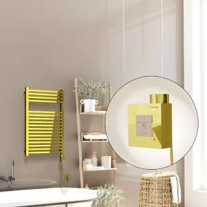 Barbados Elektrikli Havlupan 500x800 Altın  (KTX1 Termostat) 300W Spiral Kablolu