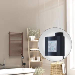 Barbados Elektrikli Havlupan 500x800 Bakır Eskitme Parlak (KTX4 Termostat) 300W Spiral Kablolu