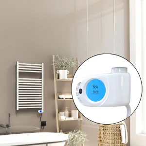 Barbados Elektrikli Havlupan 500x800 Beyaz Parlak (Musa Termostat) 600W