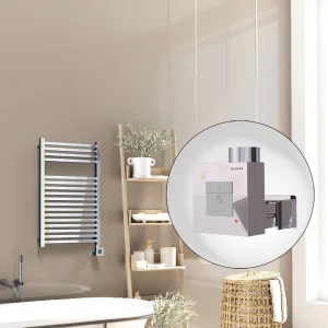 Barbados Elektrikli Havlupan 500x800 Krom  (KTX1 Termostat) 300W