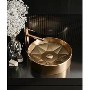 Diamante Komple Altın Lavabo 100842-132 42 Cm