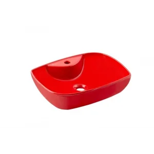 Dies Kırmızı Tezgah Üstü Lavabo Bat.Del.Prlk