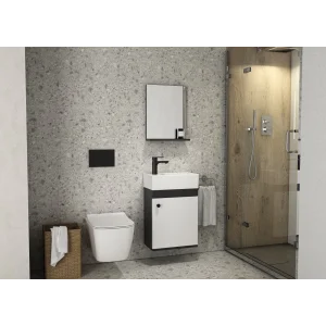 ECE City 45 Cm.Takım Dolap Antrasit-Beyaz Set