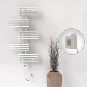 FIJI Elektrikli Havlupan 650x1250 Beyaz (KTX1 Termostat) 600W Spiral Kablolu