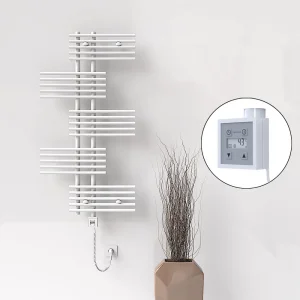 FIJI Elektrikli Havlupan 650x1250 Beyaz (KTX3 Termostat) 600W Spiral Kablolu