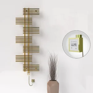 FIJI Elektrikli Havlupan 650x1762 Altın (KTX3 Termostat) 600W Spiral Kablolu