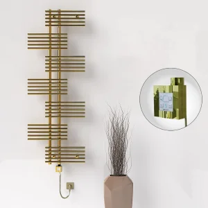 FIJI Elektrikli Havlupan 650x1762 Altın (KTX4 Termostat) 600W Spiral Kablolu