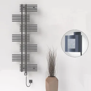 FIJI Elektrikli Havlupan 650x1762 Antrasit (KTX4 Termostat) 1000W Spiral Kablolu