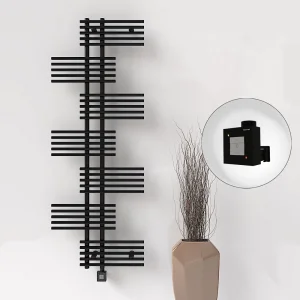 FIJI Elektrikli Havlupan 650x1762 Siyah Mat (KTX1 Termostat) 1000W