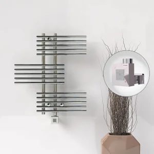 FIJI Elektrikli Havlupan 650x740 Krom (KTX1 Termostat) 200W