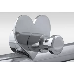 Havlupan Havlu ve Bornoz Askısı H02 Metal Kalpli Krom