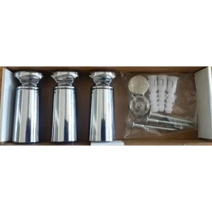 Havlupan Montaj Seti 3lü Krom Kör Tapalı