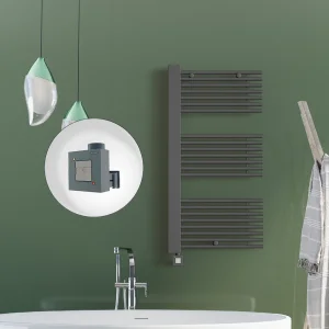 MALE Elektrikli Havlupan 600x1190  Antrasit (KTX1 Termostat) 1000W Spiral Kablolu