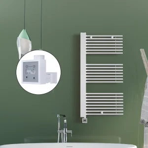 MALE Elektrikli Havlupan 600x1190  Beyaz (KTX3 Termostat) 1000W Spiral Kablolu