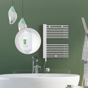 MALE Elektrikli Havlupan 600x800  Beyaz (On/Off Düğmeli) 600W