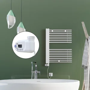 MALE Elektrikli Havlupan 600x800  Beyaz (Thesis Termostat) 600W