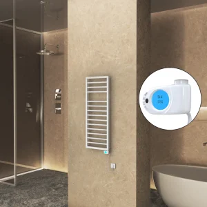 NAXOS Elektrikli Havlupan 500x1193 Beyaz Mat (Musa Termostat) 600W