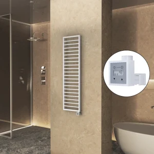 NAXOS Elektrikli Havlupan 500x1655 Beyaz Mat (KTX3 Termostat) 600W