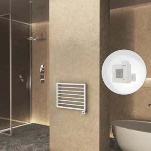 NAXOS Elektrikli Havlupan 800x578 Beyaz Mat (KTX1 Termostat) 300W