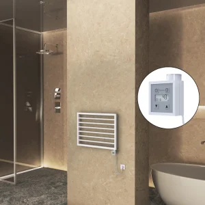 NAXOS Elektrikli Havlupan 800x578 Beyaz Mat (KTX3 Termostat) 300W Spiral Kablolu